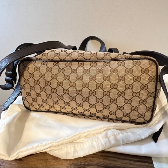 Sold Authentic Gucci Monogram Drawstring Backpack - Picture 6 of 10